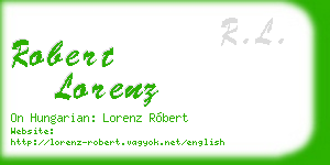 robert lorenz business card