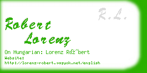 robert lorenz business card
